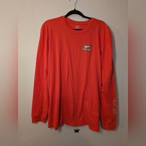 Men's Orange Long Sleeve Shirt